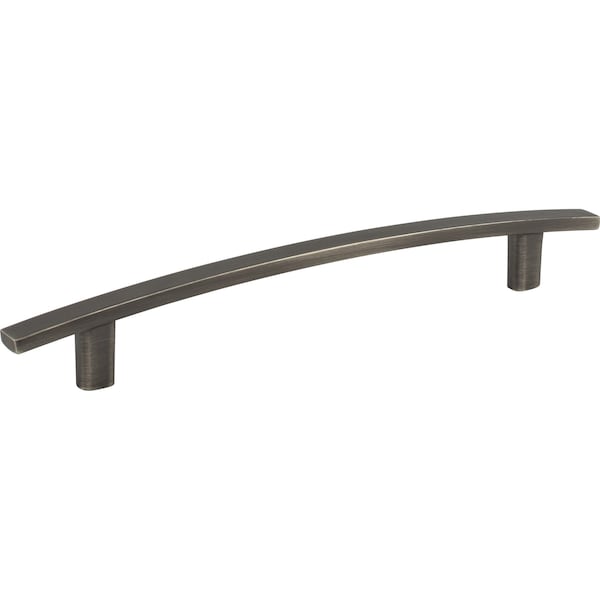 Elements 160 mm Center-to-Center Brushed Pewter Square Thatcher Cabinet Bar Pull 859-160BNBDL - main